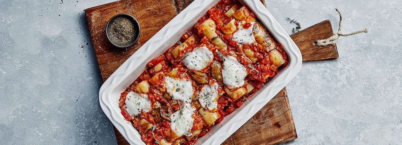 Eggplant and Beef Manicotti