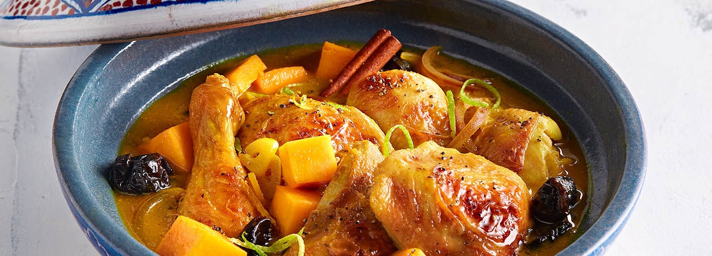 Chicken Tagine with Pumpkin & Prunes