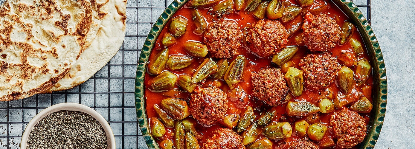 Okra Stew with Spicy Sausage