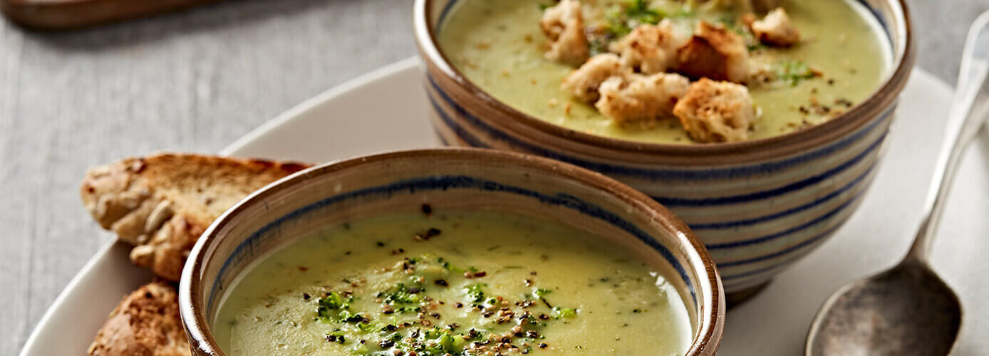 Roasted Garlic & Broccoli Soup