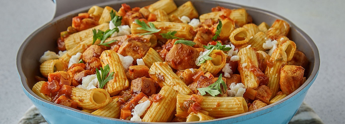 One-Skillet Chicken-Pasta Ragu