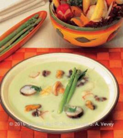 Seafood Asparagus and Coconut Soup