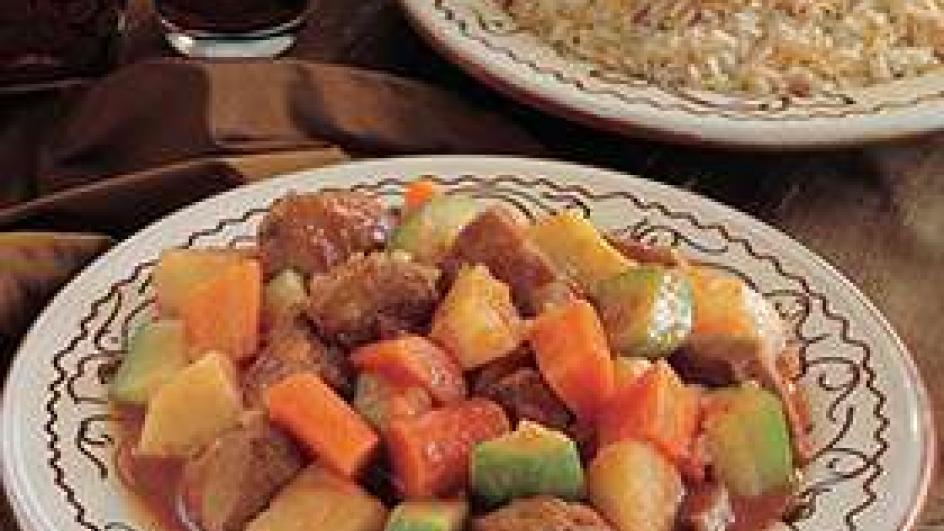Vegetables with Lamb Stew