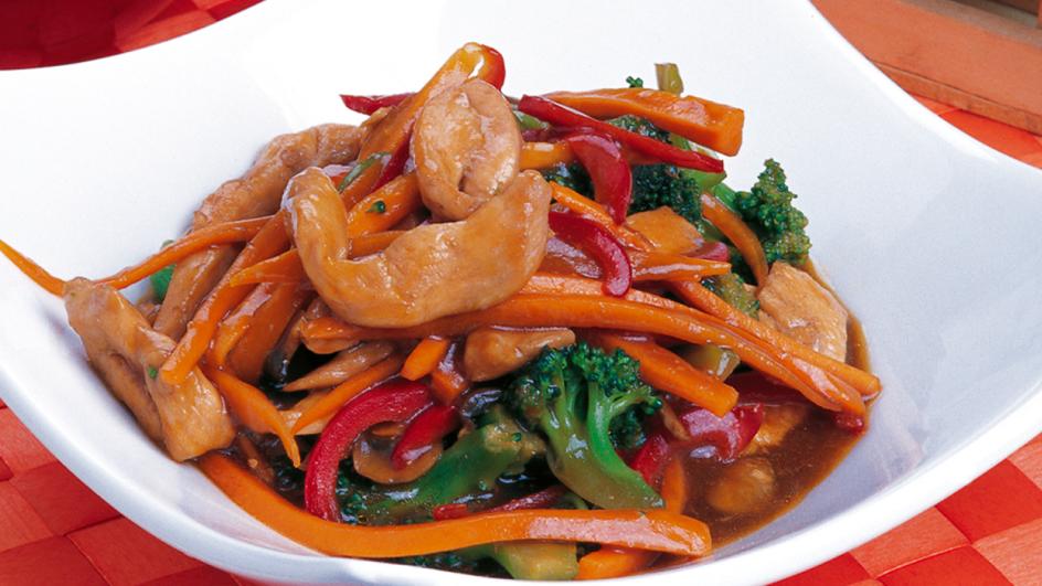 Chicken and Vegetables Stir–Fry