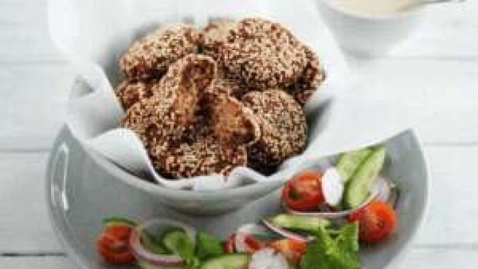 Chick Pea and Walnut Falafel