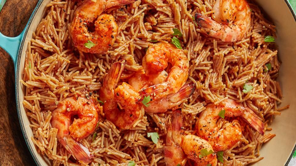 Prawn Vermicelli paella