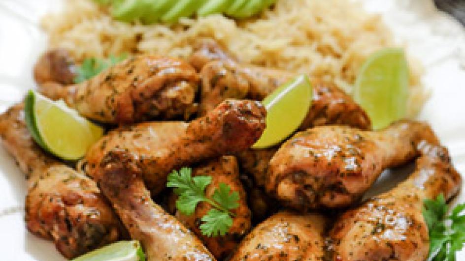 Lemon Garlic Chicken with Coriander