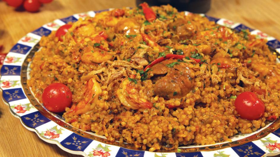 Jareesh with Prawn