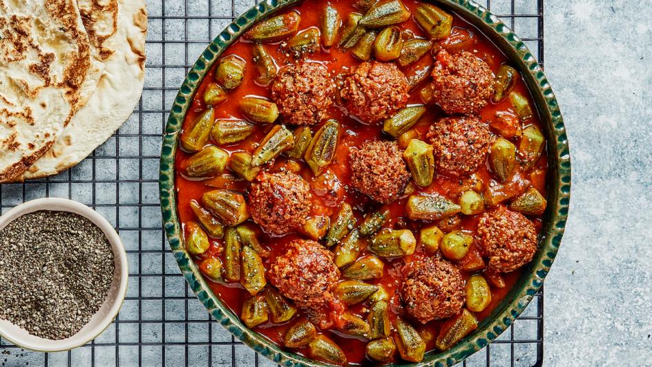 Okra Stew with Spicy Sausage