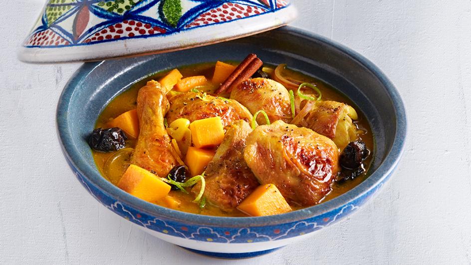 Chicken Tagine with Pumpkin & Prunes