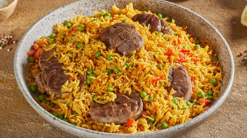 Lamb Tomato and Green Peas Rice