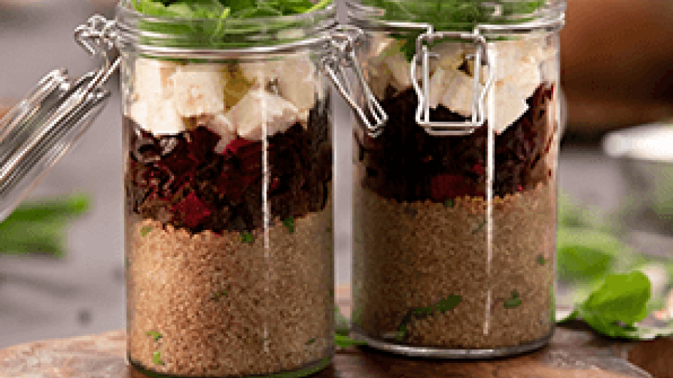 Healthy Quinoa Beetroot Jars