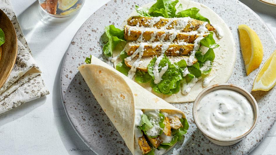 Lemon Pepper Caesar Wraps