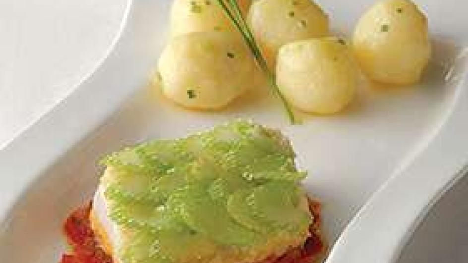 King Fish with Celery Mousse
