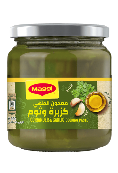 coriander and garlic cooking paste