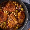 Chicken with Olives and chickpeas
