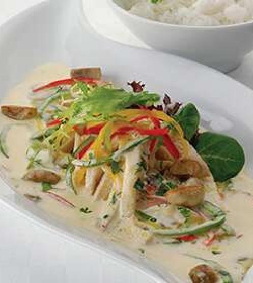 Chicken with Bell Peppers Ala Cream - media description