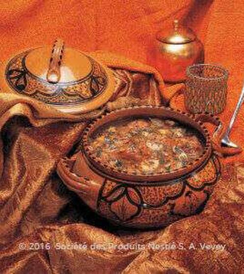 العصير الضأن والخضار راجوت - وصف وسائل الإعلام