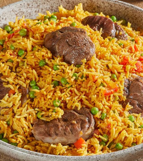 Lamb Tomato and Green Peas Rice
