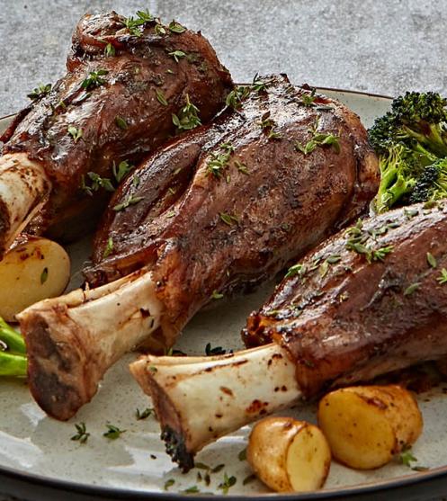 Baked Lamb Shanks with Vegetables
