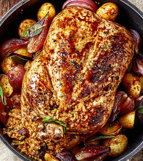 Dibis-Ramman-and-freekeh-stuffed-chicken