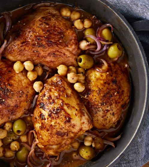 chicken with olives