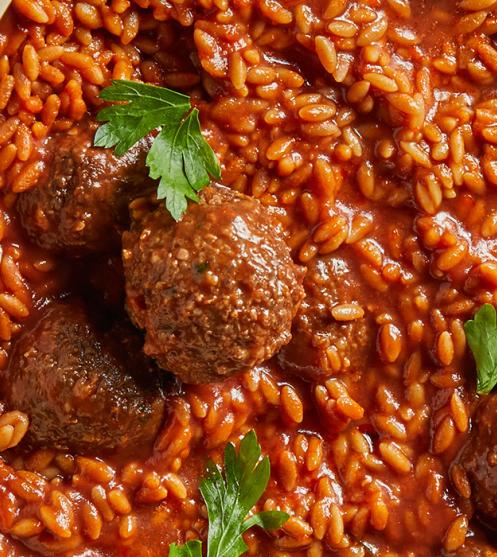 meatballs risotto