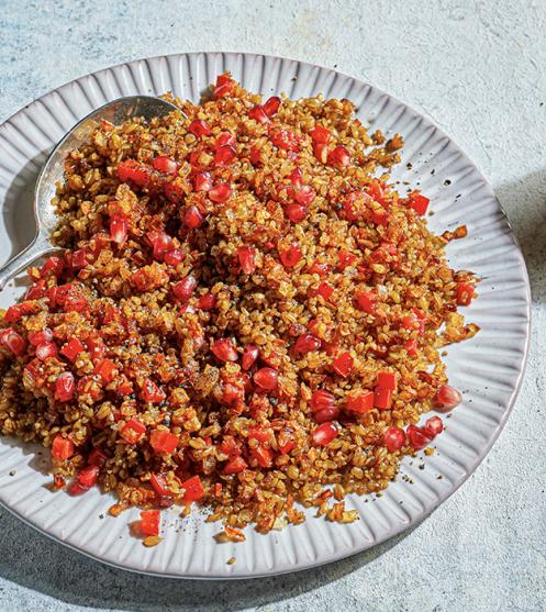 Freekeh and Tomato Pilaf