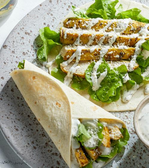 lemon pepper ceaser wrap