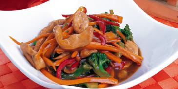Chicken and Vegetables Stir–Fry