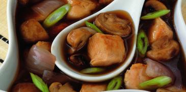 Chicken with Mushrooms and Oyster Sauce Stir-Fry