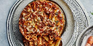 Rigatoni Bolognese Cake