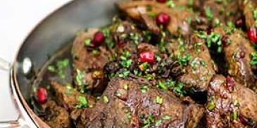 Pomegranate & Coriander Pan Fried Liver