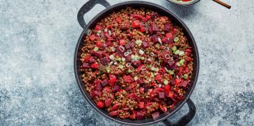 Roasted Beetroot and Lentil Salad