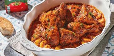 Chermoula chicken with potatoes (Fish Tagine style)