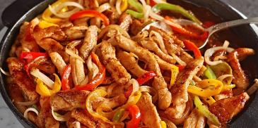 Hot and spicy chicken Fajita