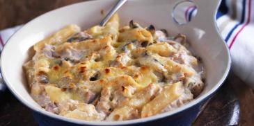 Penne with Creamy Tuna Mushroom Casserole