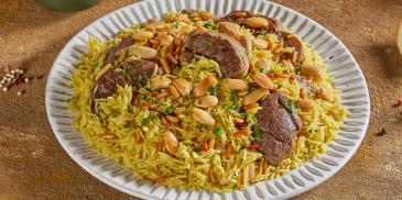 أرز بلحم الغنم على الطريقة السعودية - أرز كابلي