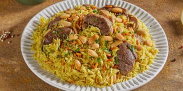 Saudi Rice with Lamb - Rice Kabli