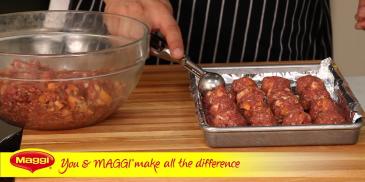 Spicy Meatballs in Pomegranate BBQ Sauce