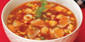 Seafood Minestrone Soup