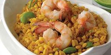 Saffron Shellfish with White Barley