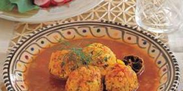 Chicken Balls with Tomato and Saffron